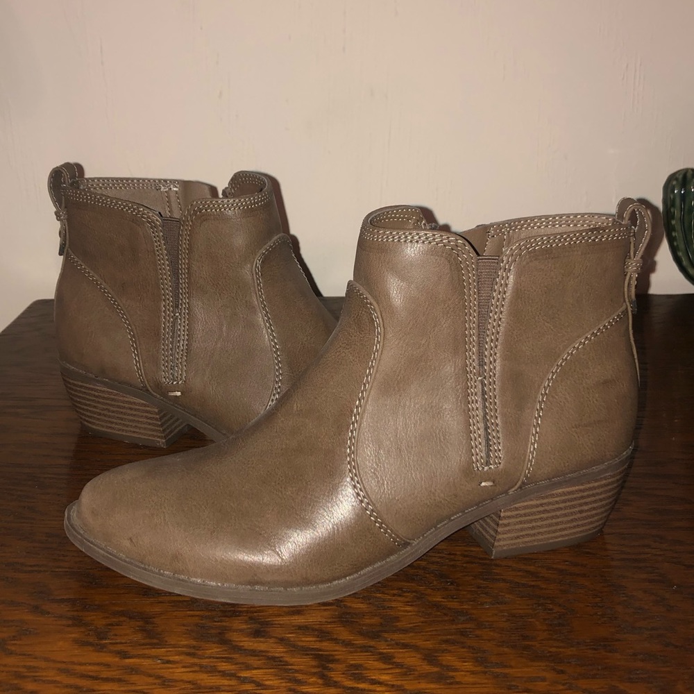 Guess Brown Booties-Like New!!